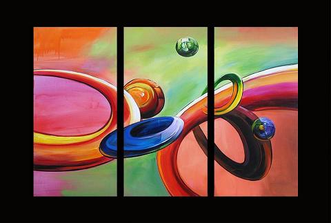 Dafen Oil Painting on canvas abstract -set293